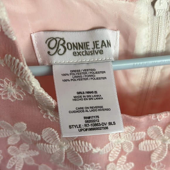 Bonnie Jean Pink Dress Size 5 - Picture 5 of 6